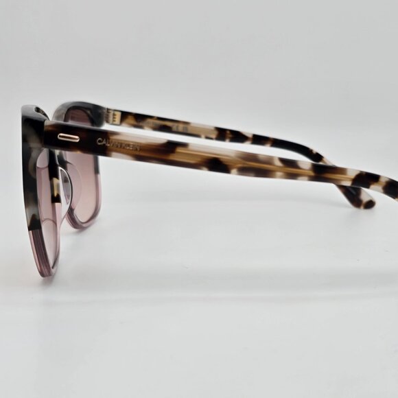 Calvin Klein CK21707S 111 Ivory Tortoise Frame Purple Gradient Lens Sunglasses - Picture 3 of 13